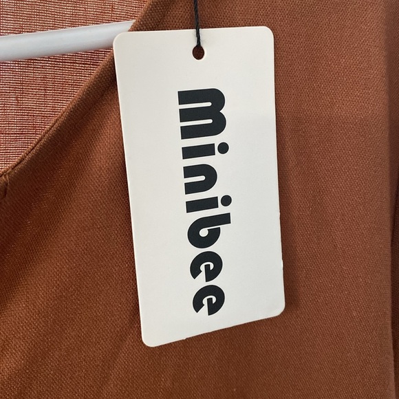 Minibee Women's Ruffle Oversize Casual Midi Dresses with Pockets Medium ( E -9 ) - Picture 7 of 8